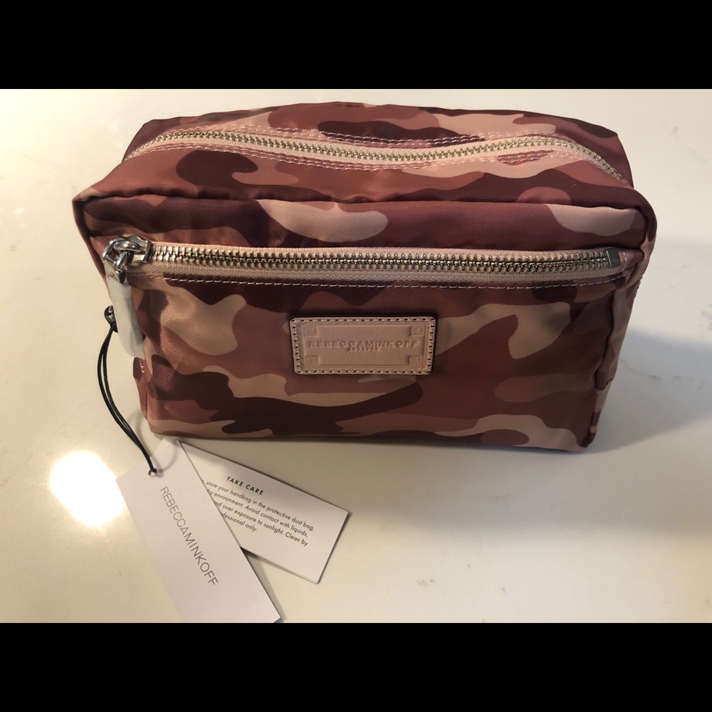 Rebecca Minkoff Pink Camo Makeup Pounch